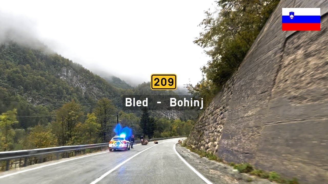 Driving in Slovenia: H209 from Bled to Lake Bohinj