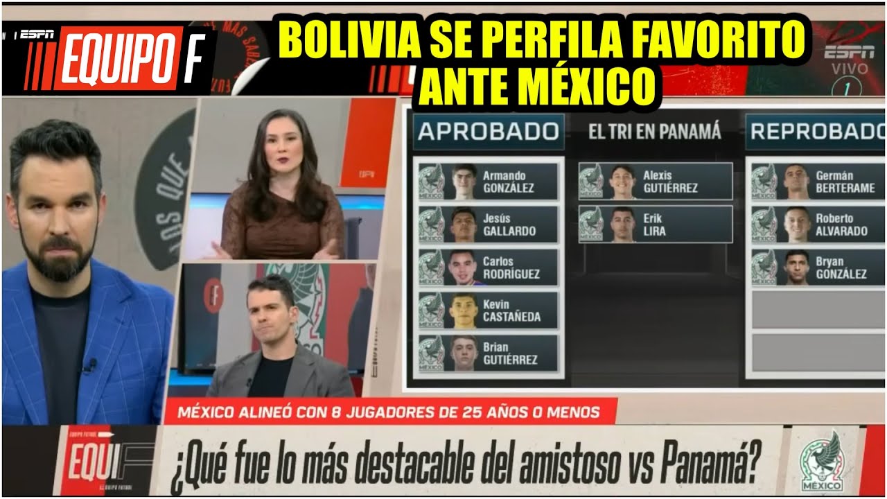 MÉXICO vs PANAMÁ BAJO LA LUPA. BOLIVIA se perfila FAVORITO y será DURA PRUEBA para el TRI | Equipo F