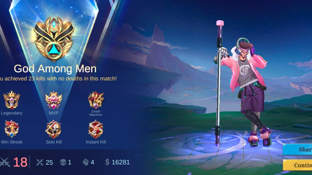 Moba Legends Sun 25 kills best build and game play 
