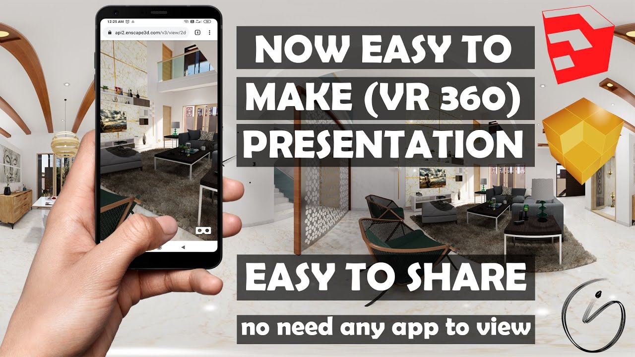 Easy way to make VR 360 Presentation | Sketchup | Enscape | SKETCHYTEC