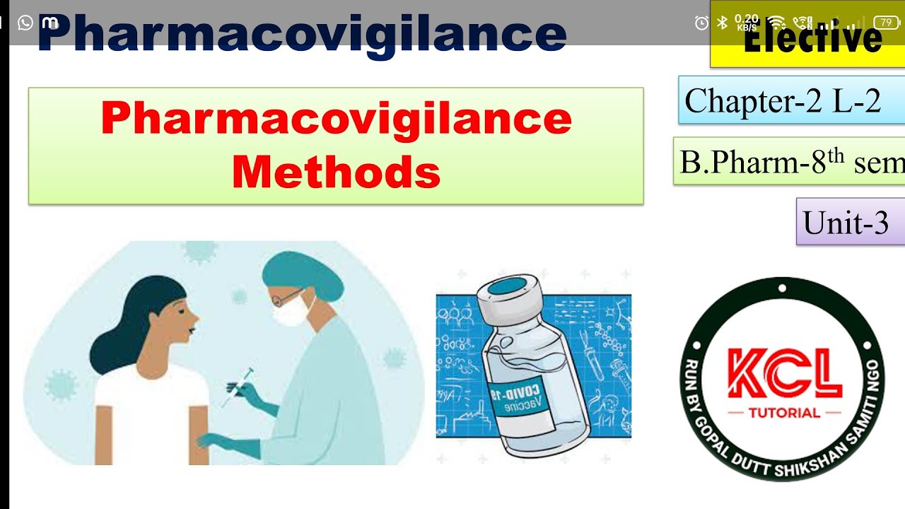 Pharmacovigilance Methods -  explanation of all 6 methods Chapter -2 Unit-3 8th sem