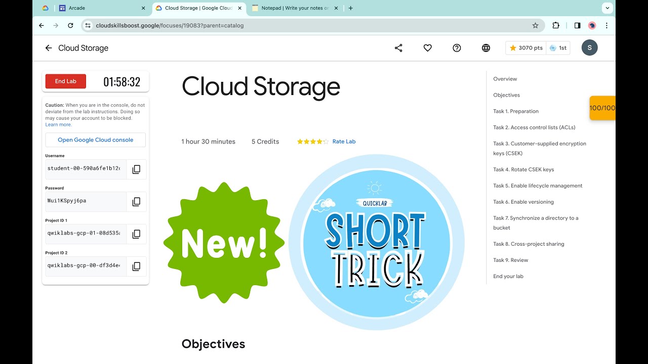 [NEW 2024] Cloud Storage || #qwiklabs || #arcade || #coursera  ||  [With Explanation🗣️]