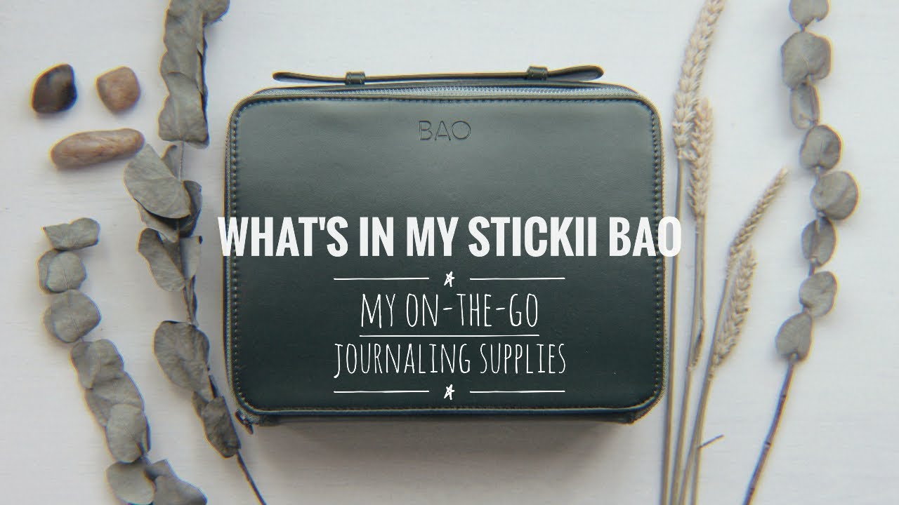 What's in My Stickii Bao | My On-The-Go Journaling Supplies | Lollalane