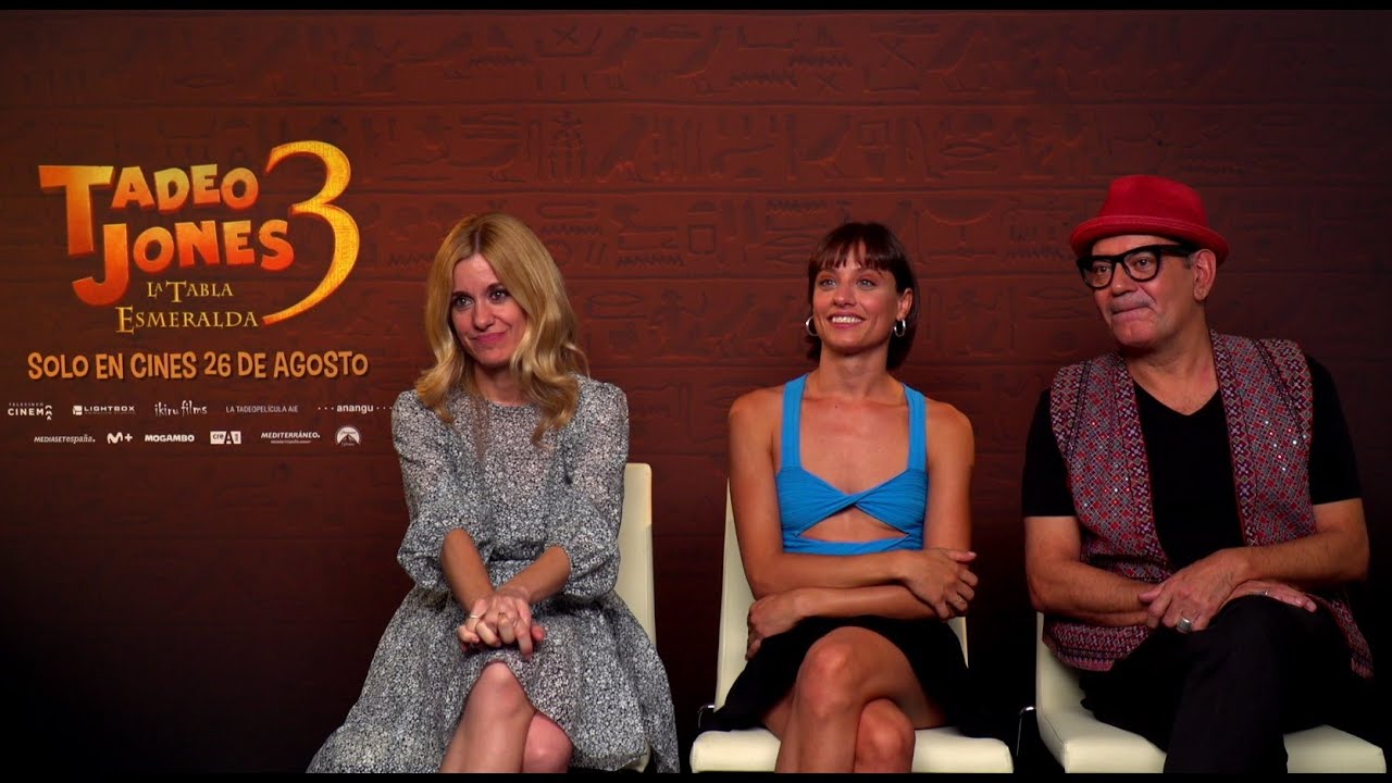 Entrevista Alexandra Jiménez, Michelle Jenner y José Corbacho por Tadeo Jones 3: La tabla esmeralda