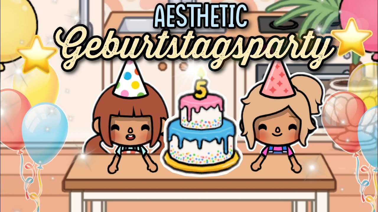 AESTHETIC GEBURTSTAGSPARTY VON DEN ZWILLINGEN 🎂🥳 | TOCA BOCA STORY DEUTSCH | TOCA AMIRA