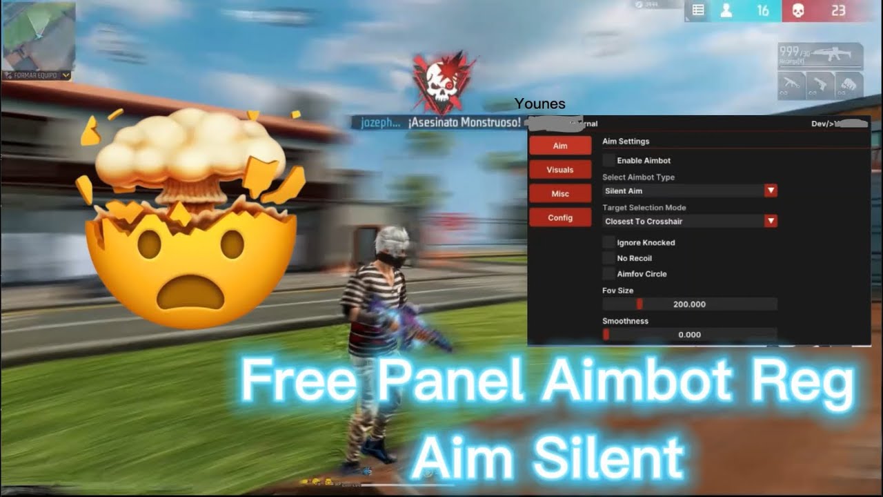 FREE FIRE BETA PC PANEL OB51 UPDATED💻 PULL ENEMY 🎯 AIMBOT AI | SPEED |100% ANTIBAN✅| Younes XITERS