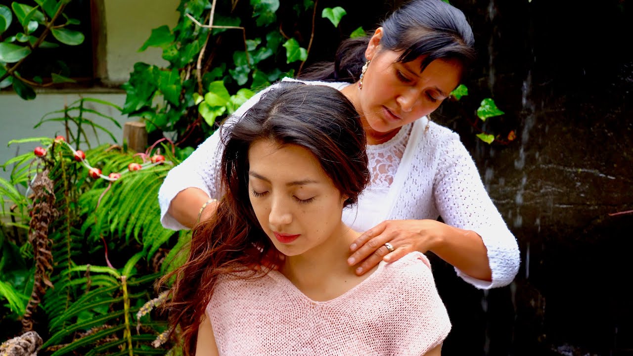 Doña Esperanza's ASMR massage & energy cleansing (limpia) with soft whispering sounds for relaxation