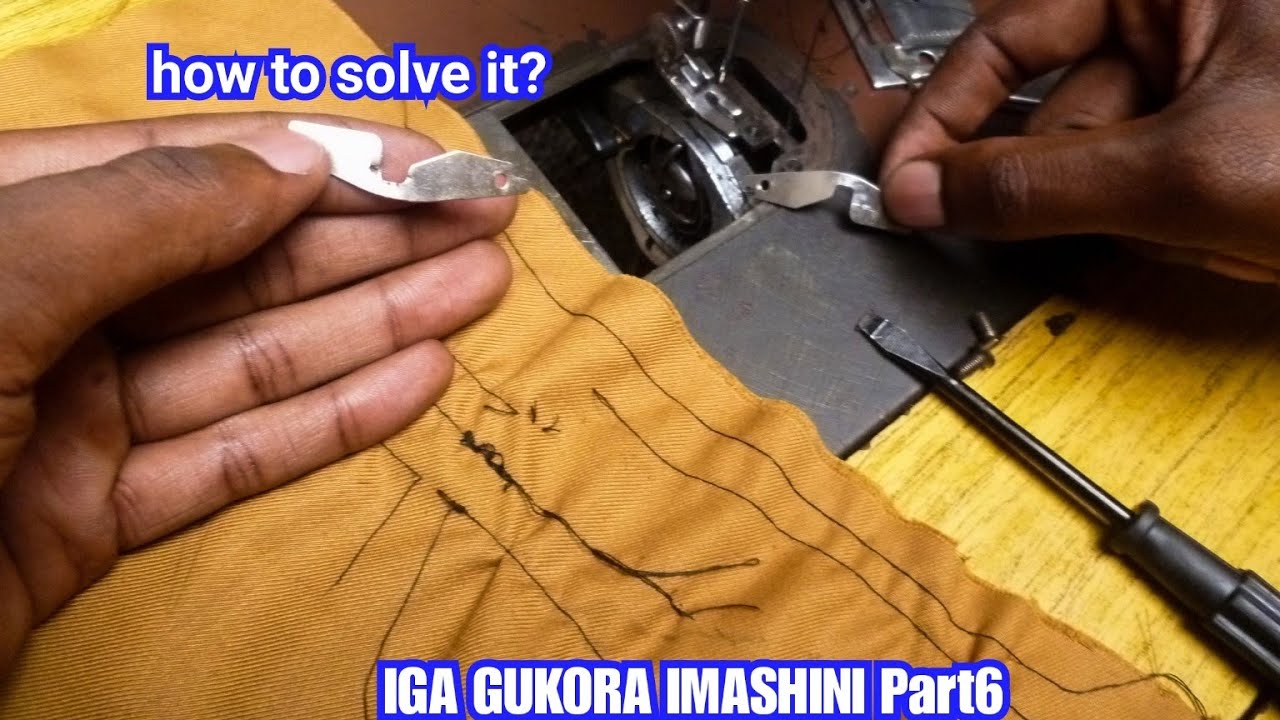 IGA GUKORA IMASHINI Part6 ubundiburyo wakemura ukibazo cyo guca urudodo nogupfundika how to solve it