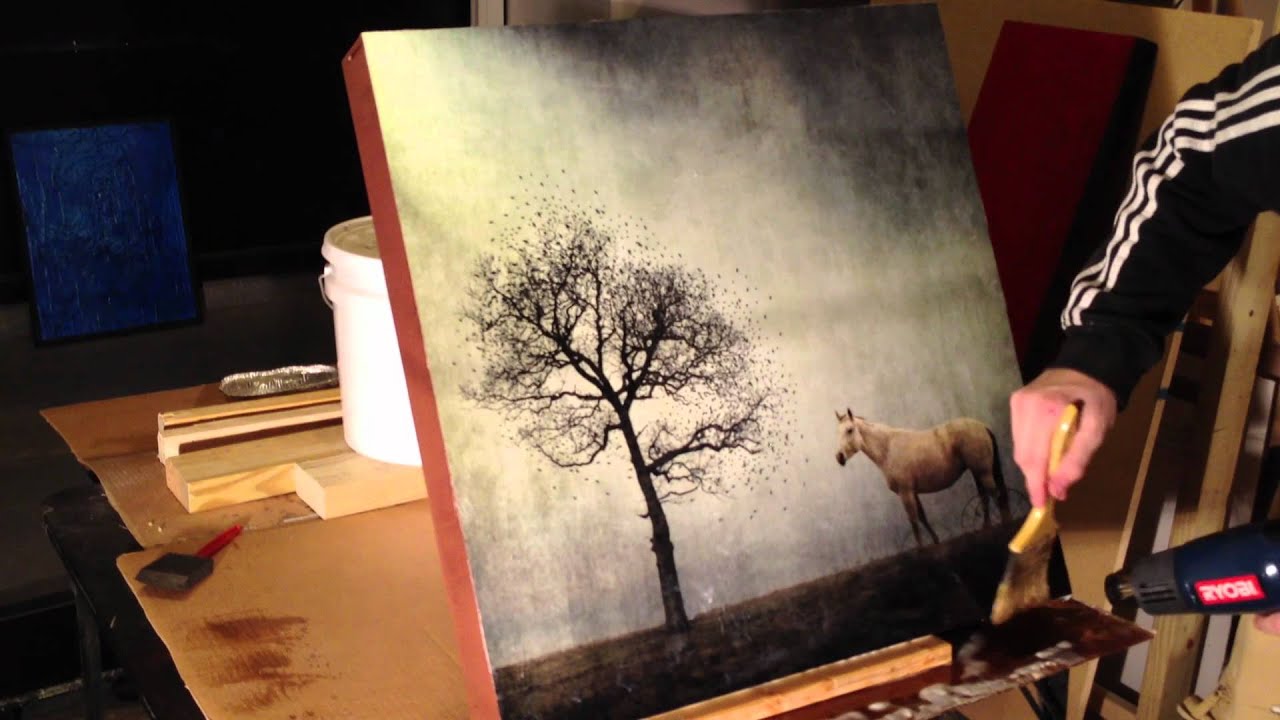 Sis - Photographic Encaustic Time Lapse