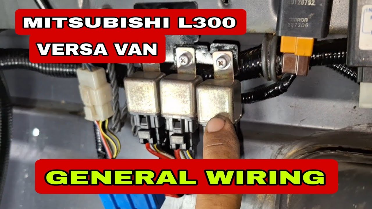 MITSUBISHI L300 VERSA VAN, General wiring.