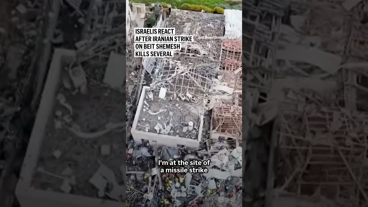 Israelis react after Iranian strikes on Beit Shemesh kills several