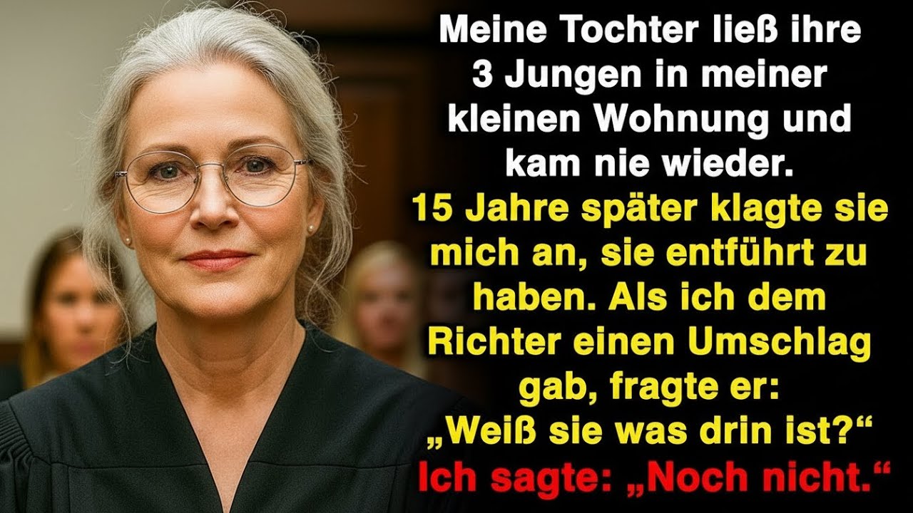 Meine Tochter ließ mir ihre 3 Söhne und kam nie zurück – 15 Jahre später verklagte sie mich!