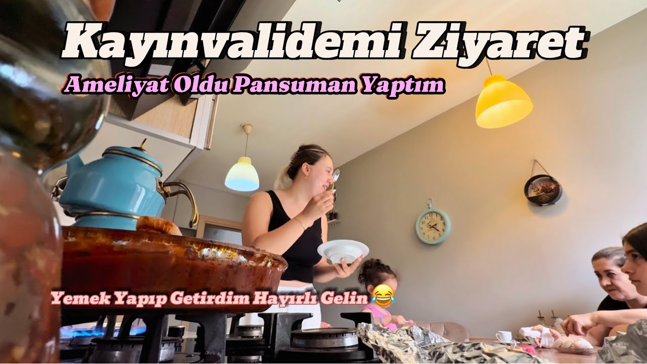 Kayınvalidem Ameliyat Oldu | Yemek Getirdim | Pansuman Yaptık | Gelin Kaynana Sohbeti 😍 #vlog