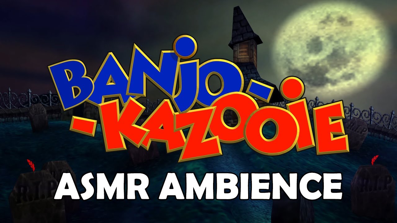 Banjo-Kazooie Ambience ASMR | Mad Monster Mansion Entrance | Spooky Halloween Night [1 hour]