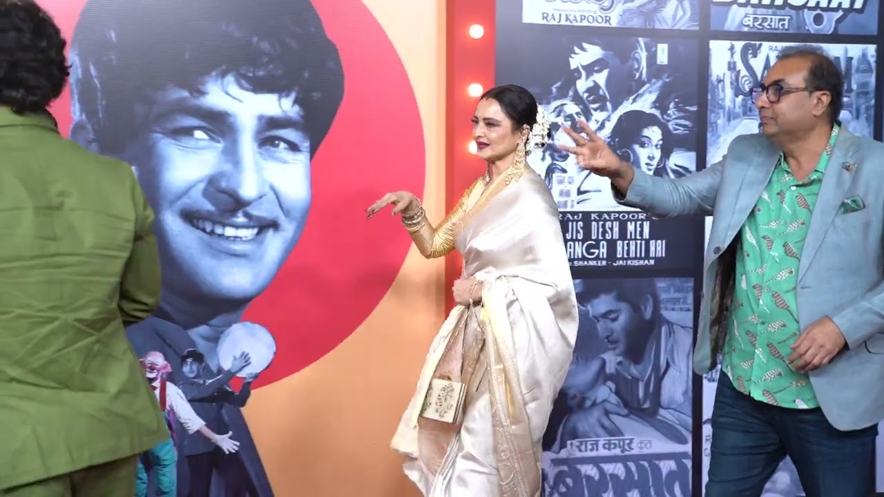 Rekha Ji Graces the Celebration of 100 Glorious Years of Raj Kapoor's Legacy #rekhaji #bollywood