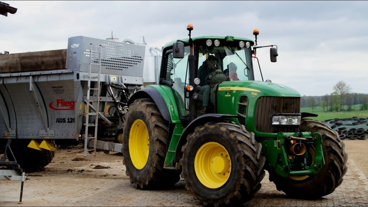 Akcja obornik i orka na 2 ciągniki ! JD 7530 & FENDT 612 LSA !