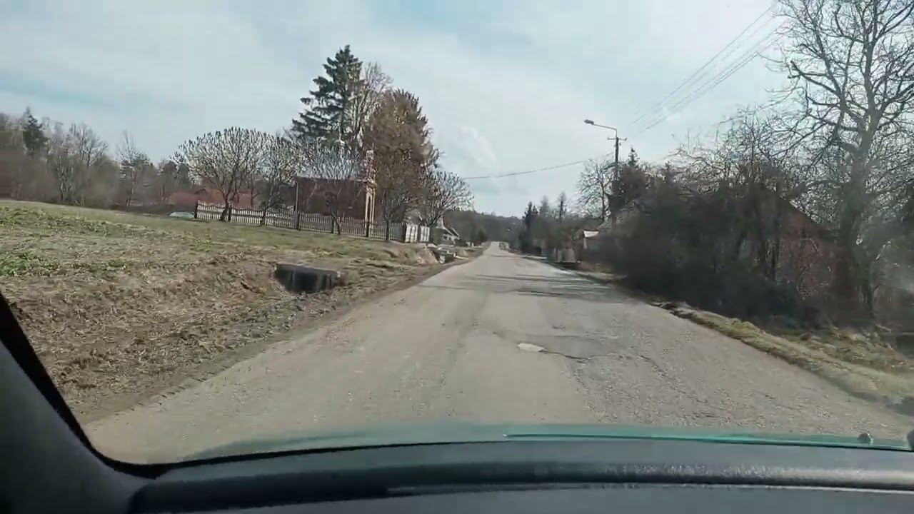 Przejazd po wsi Wysokie Piston postrach wsi