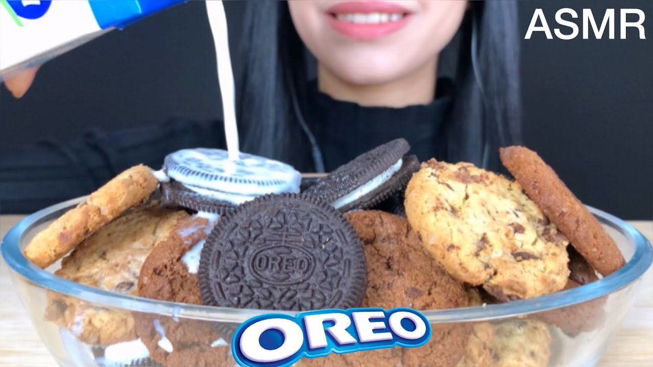 ASMR Cookies & Oreos Cereal | Mukbang (Eating Sounds)