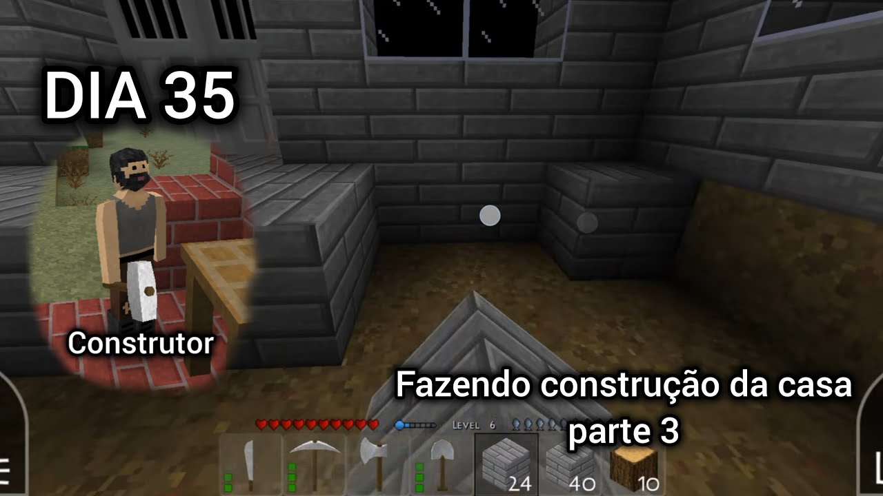 Survivalcraft 2 episódio 36 celular, a preparação da casa.