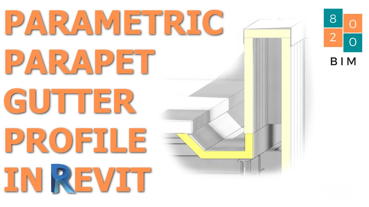 Create a Revit Parametric Parapet Box Gutter Profile Family.