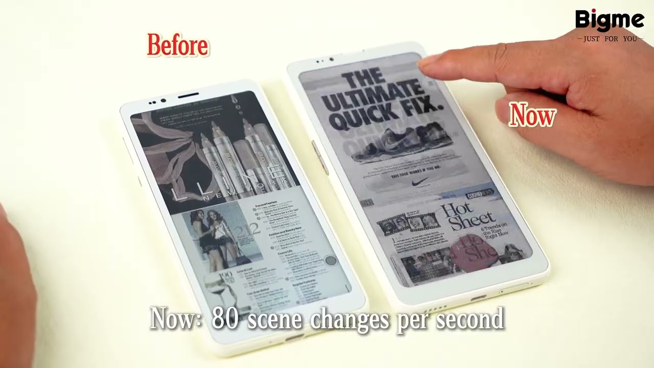 World's First Up to 80 FPS Hyper Fast Frame Rate Eink Smartphone-- Bigme HiBreak Dual!