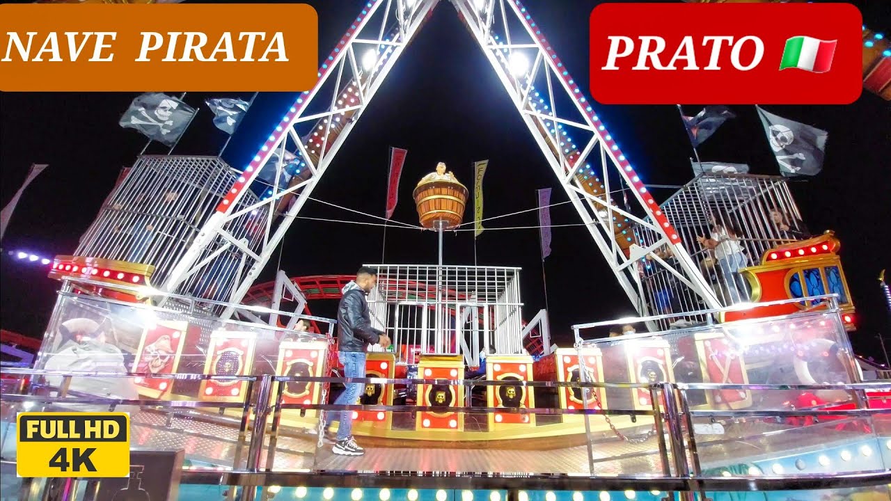 Prato Giostre 2022 🇮🇹 Nave Pirata | Grande Lunapark [4K] Toscana