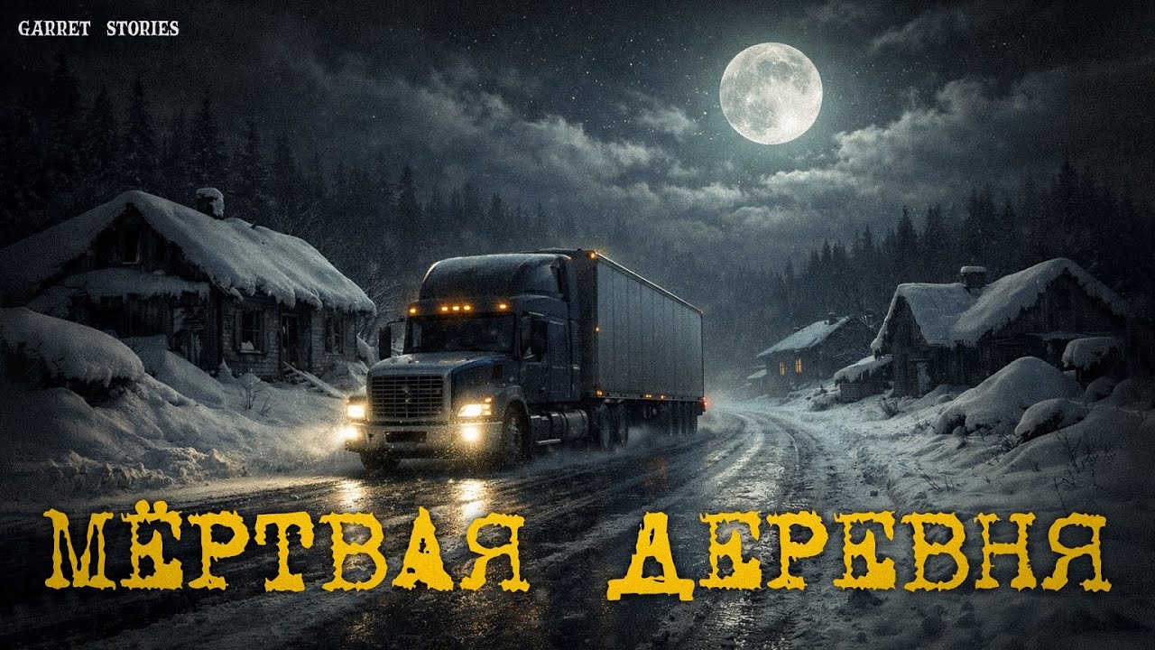 Страшная история на ночь. ФУРА, ЗИМНЯЯ ТРАССА И МЁРТВАЯ ДЕРЕВНЯ.