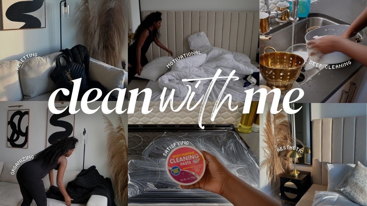SUNDAY RESET | cleaning, decluttering, & organizing my ENTIRE apartment + cleaning motivation + tips