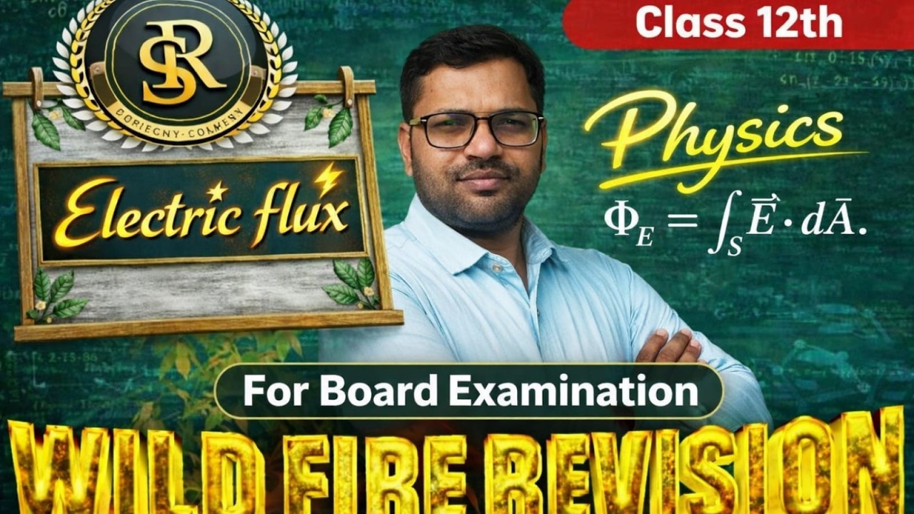 Electric Flux for class- 12th by Arvind sir