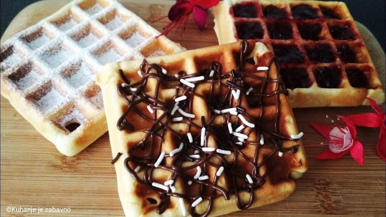 WAFFLES - Kako napraviti vafle? Vrlo jednostavno Osnovni recept za smjesu #4 #waffle #waffles #vafli