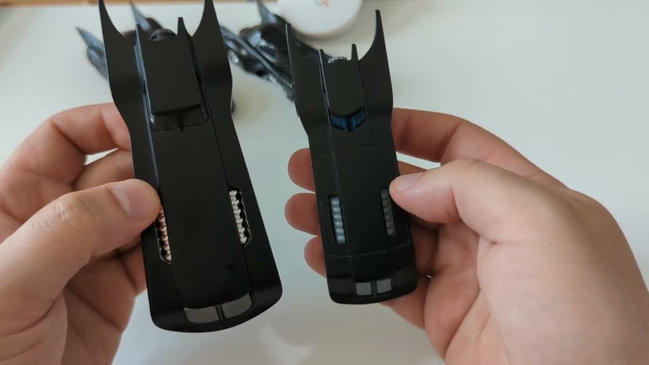 Premium Hotwheels 90s Animated Series Batmobile vs. Jada Diecast Comparison