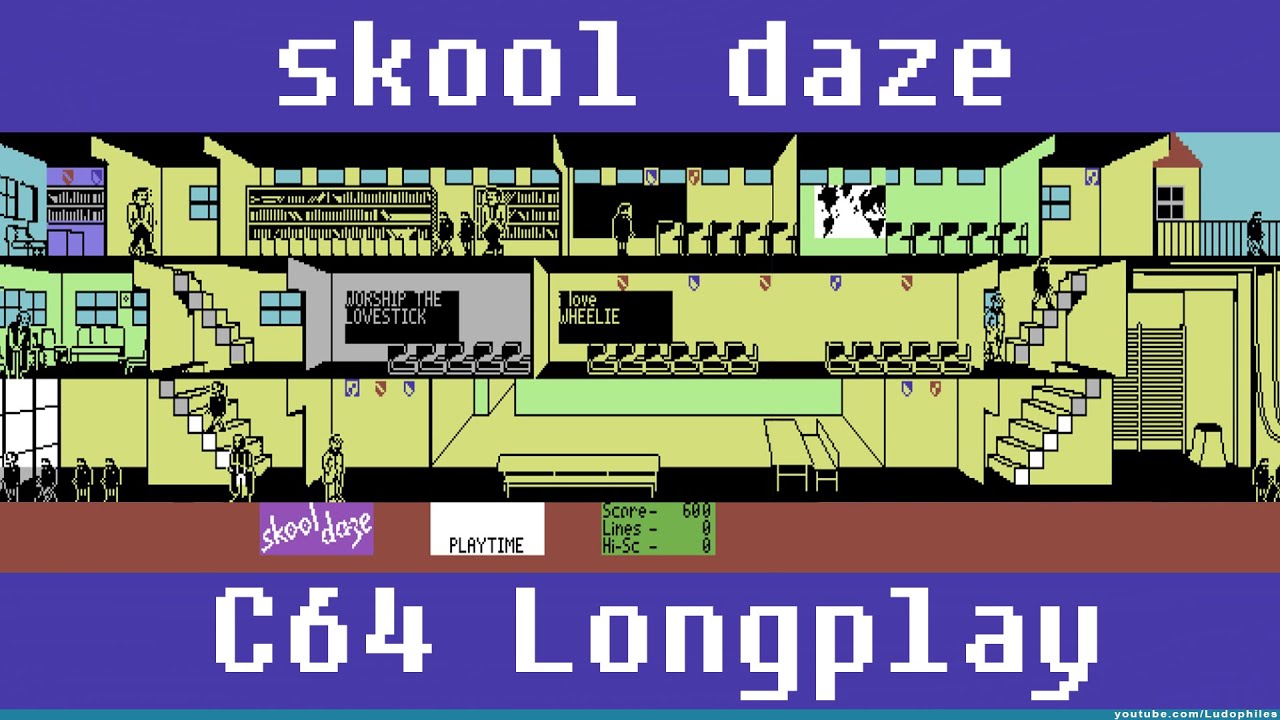 Skool Daze C64 Longplay [124] Full Playthrough / Walkthrough (no commentary) #c64 #retrogaming