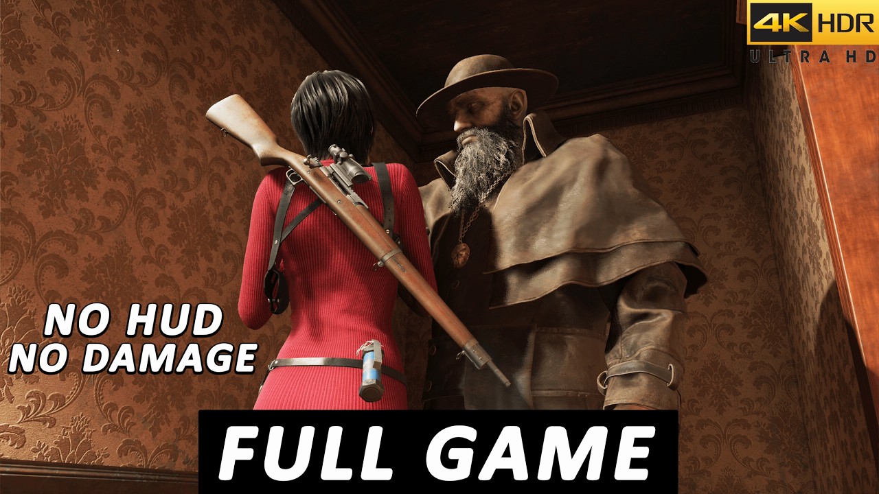 RESIDENT EVIL 4 SEPARATE WAYS PS5 - FULL GAME ( NO HUD / NO DAMAGE ) 4K60FPS .
