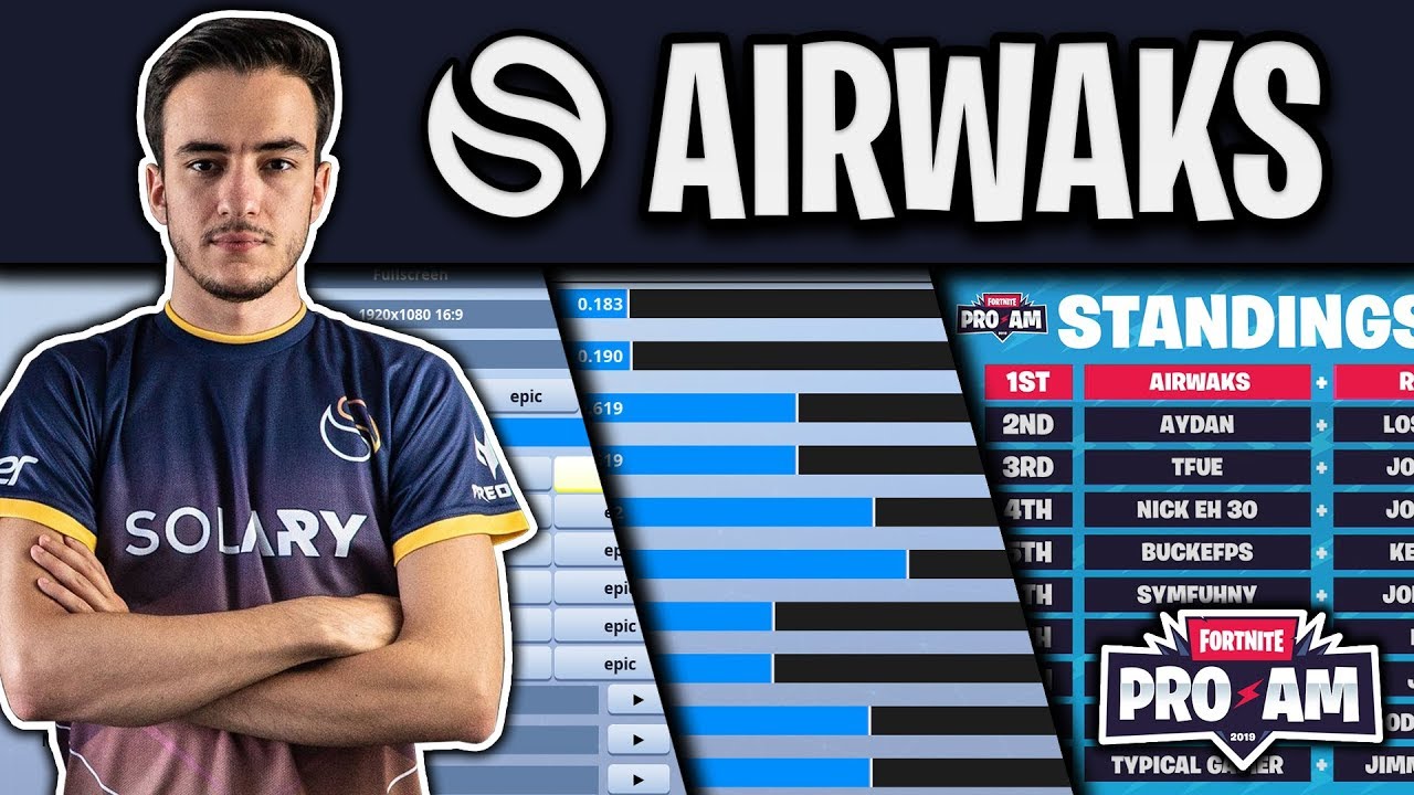 Solary Airwaks Fortnite Settings, Keybinds and Setup (Pro-AM Winner)
