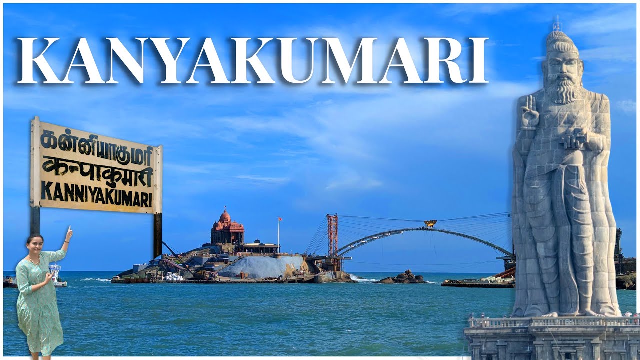 Kanyakumari in One Day! 🌅 | 3 Seas @ 1 Place | Sunset in Kanyakumari 🌞 | Kerala Diaries | SRIJASONY