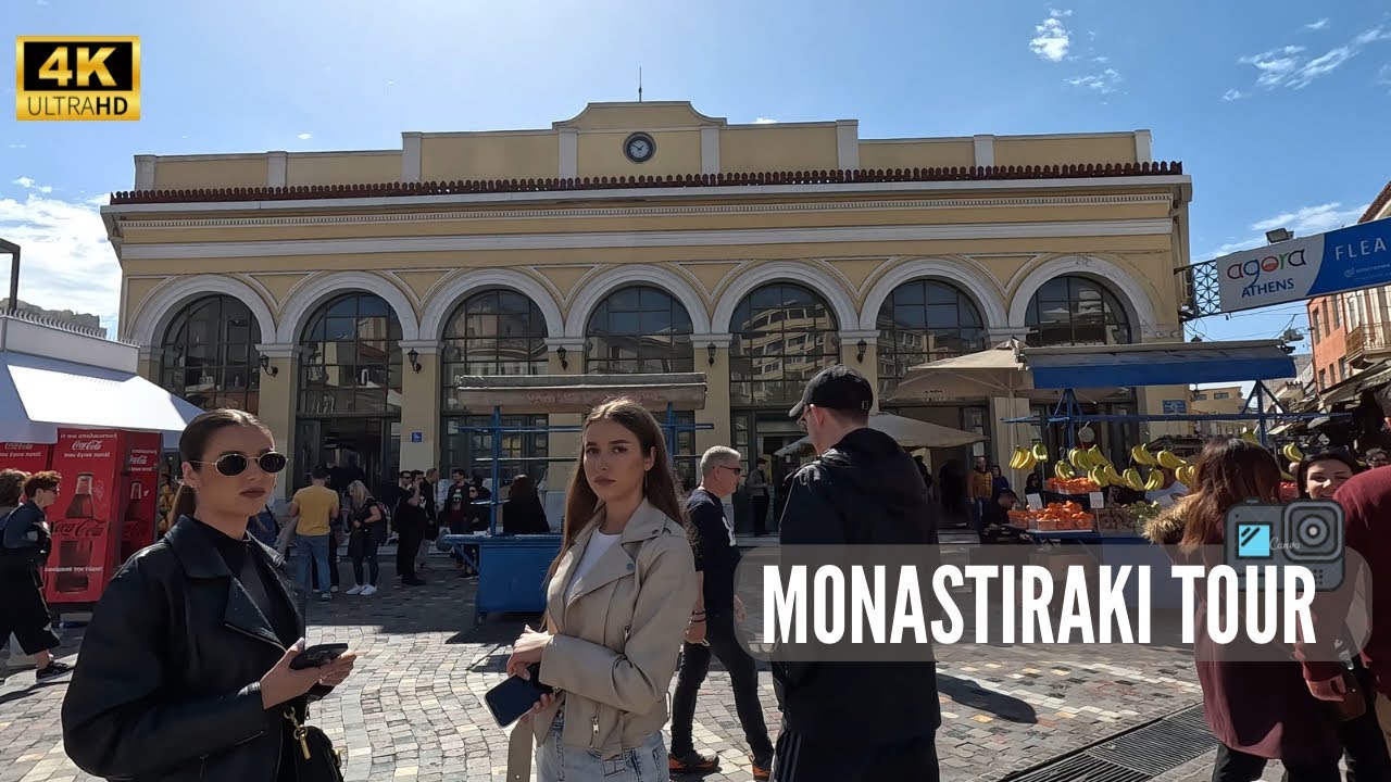 Athens Walking Tour Monastiraki Square - Tour virtual en Monastiraki
