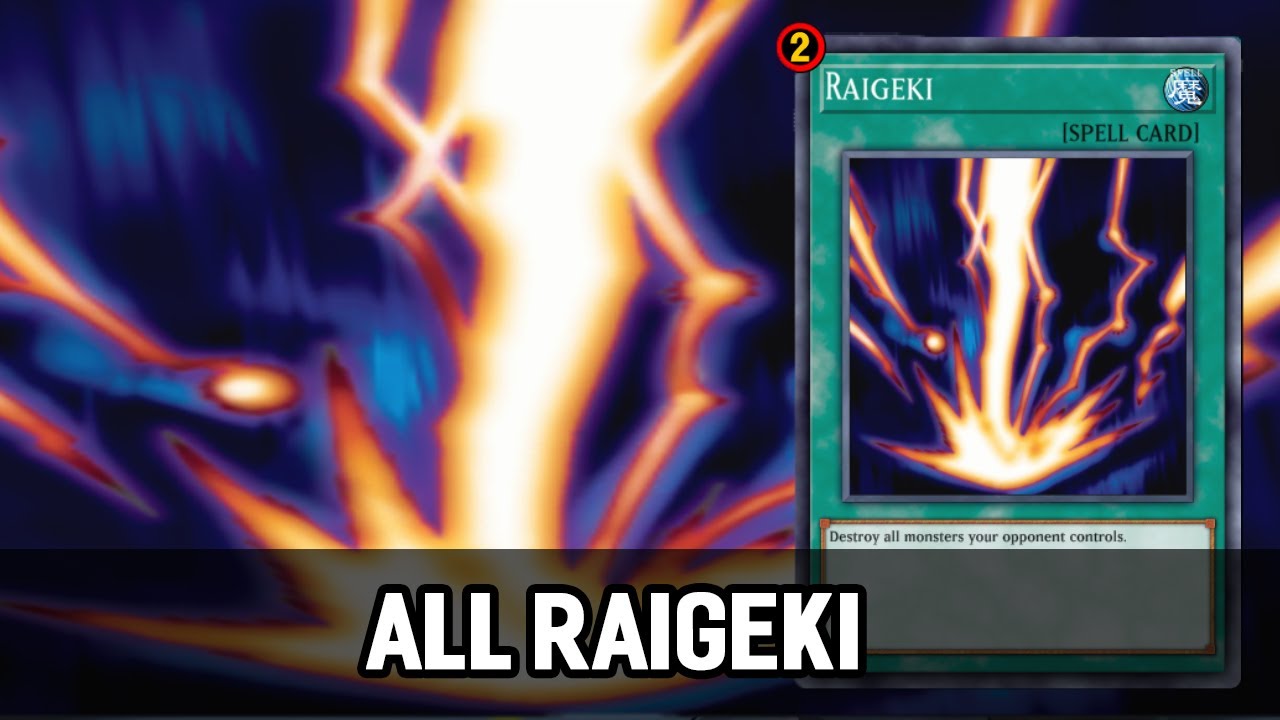 Evolution of Raigeki Yugioh - All Raigeki Animations (HD)