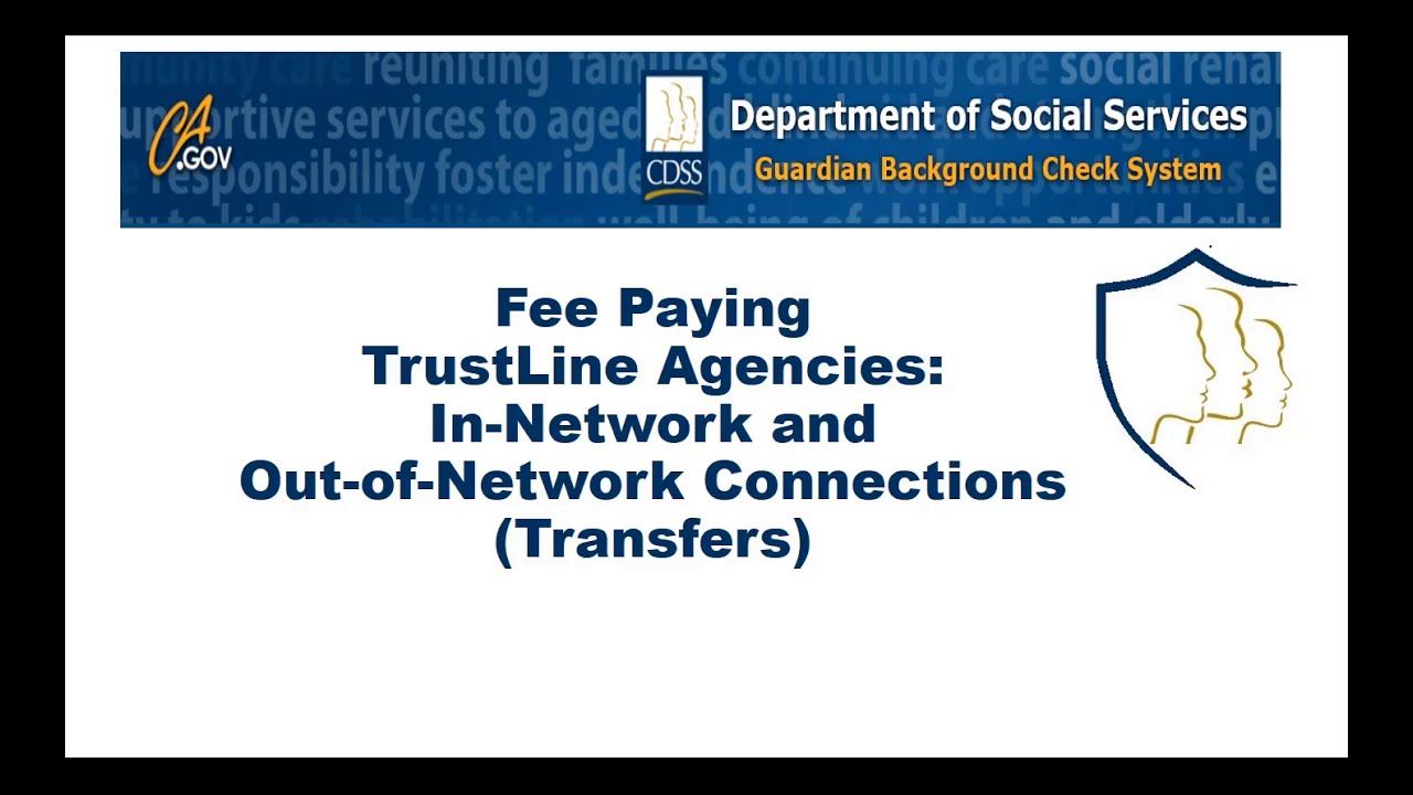 In Network and Out of Network Connections for TrustLine Fee Paying Agency