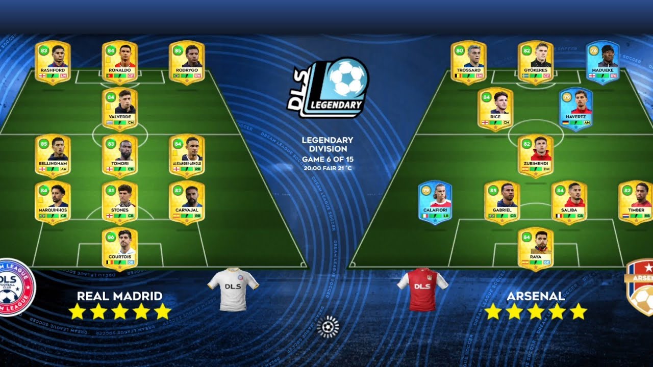 DLS26 REAL MADRID VS ARSENAL VS METZ