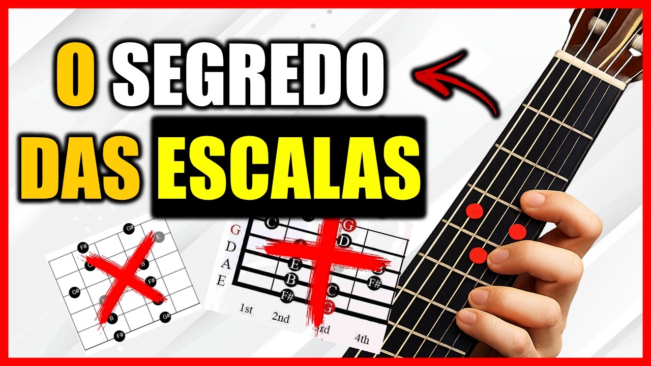 Como PARAR de decorar MUITOS DESENHOS de escalas pra solar no violão em qualquer tom