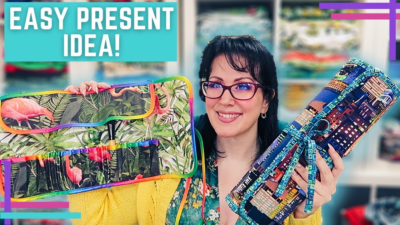 How To Make A Storage Roll :: Make Up Brushes, Paintbrushes, Crochet Hooks, Knitting Needles!