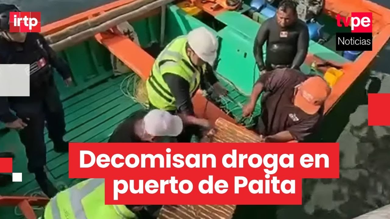 Piura: incautan más de 39 kilos de cocaína ocultos en embarcación procedente de Colombia