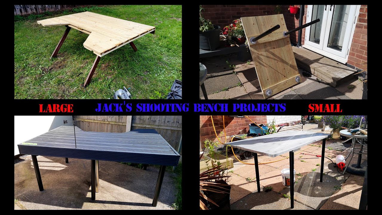 Jack Todd's Shooting Bench Projects  - Fixed leg benches  -  Small & Large