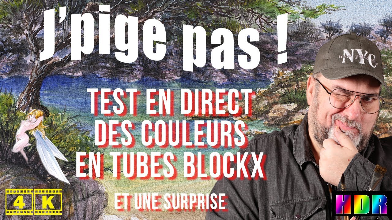 Test en direct des couleurs en tubes Blockx (4K-hdr-Dolby vision)