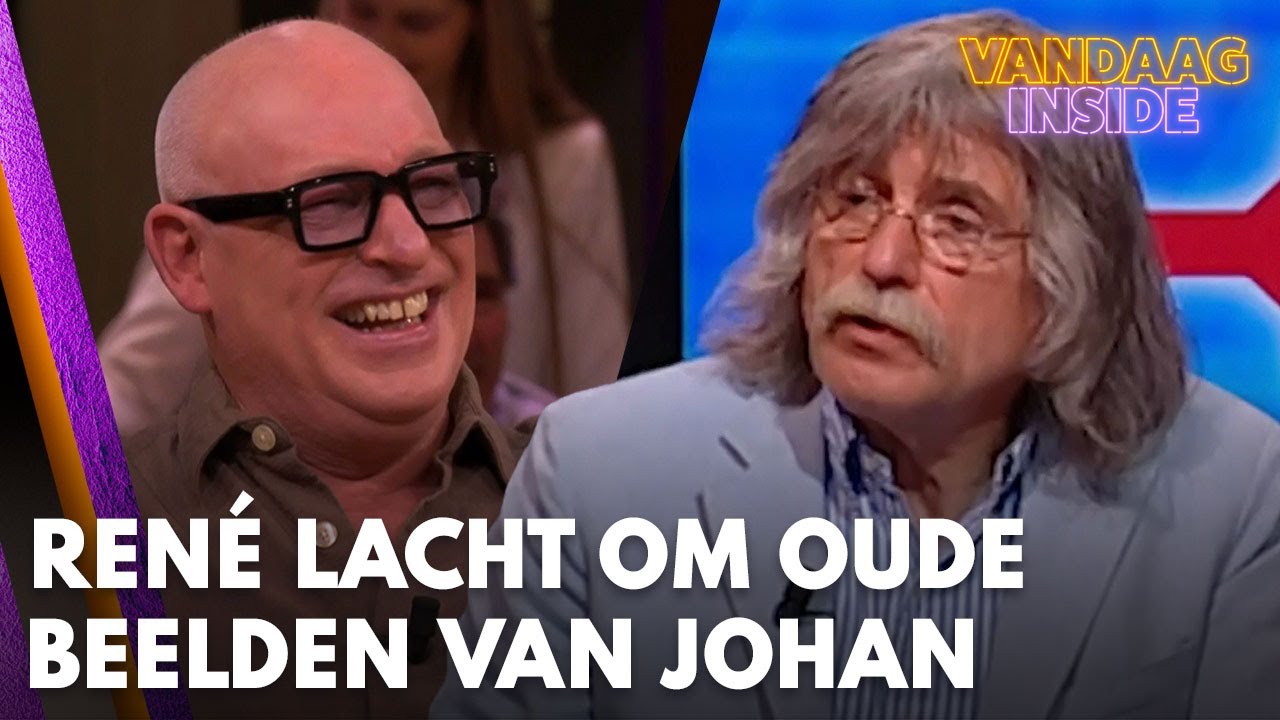 René lacht om presentatiedebuut Johan: 'Het is de gewoonte dat de presentator luistert!'