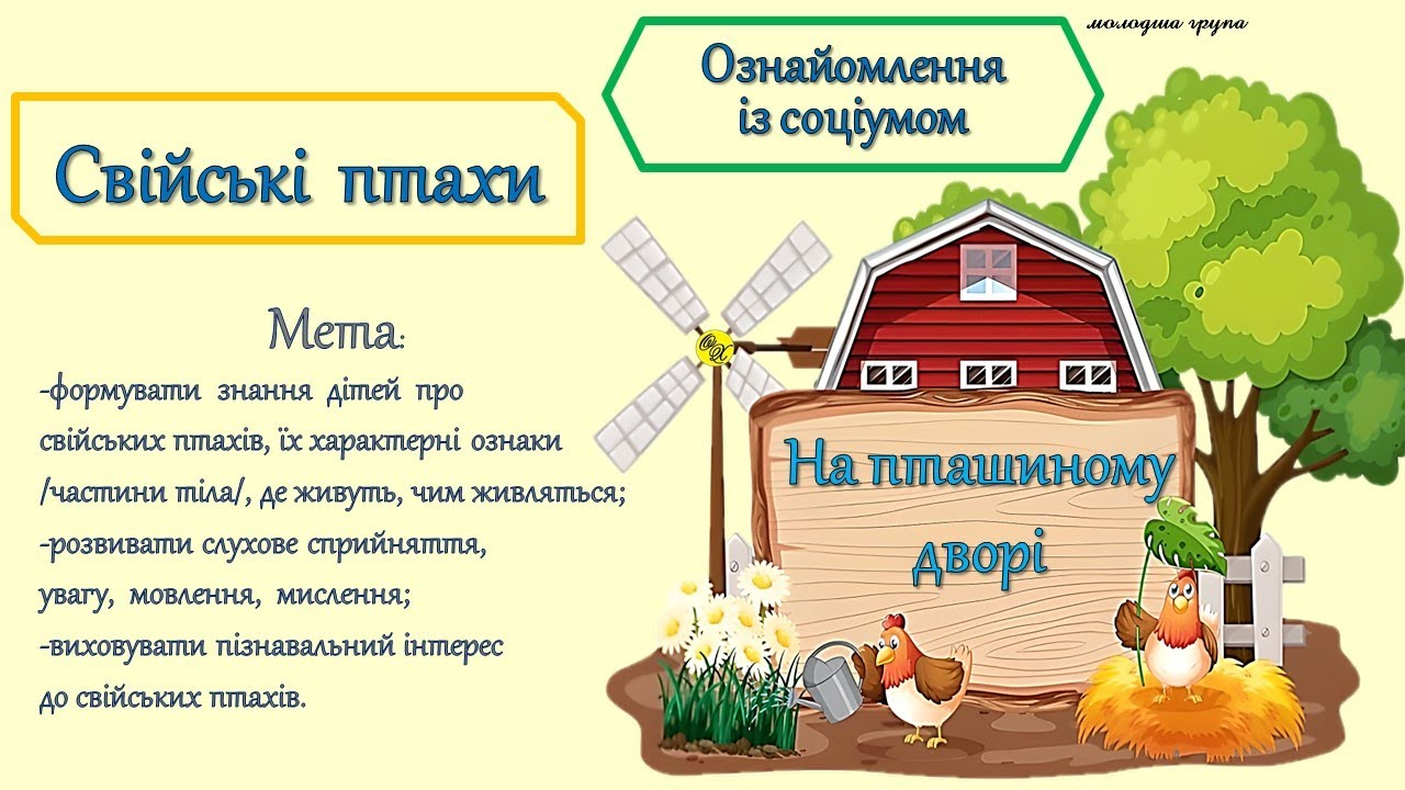 Заняття з ознайомлення із соціумом 
