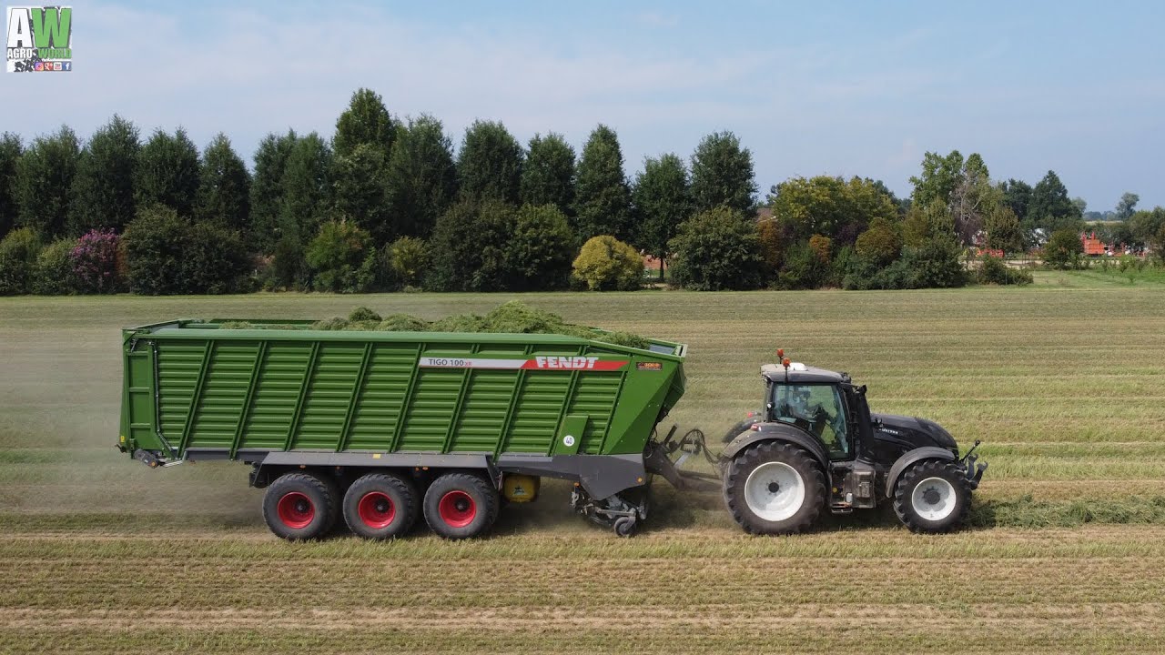 Valtra T254 - Fendt Tigo 100XR - Grass silage