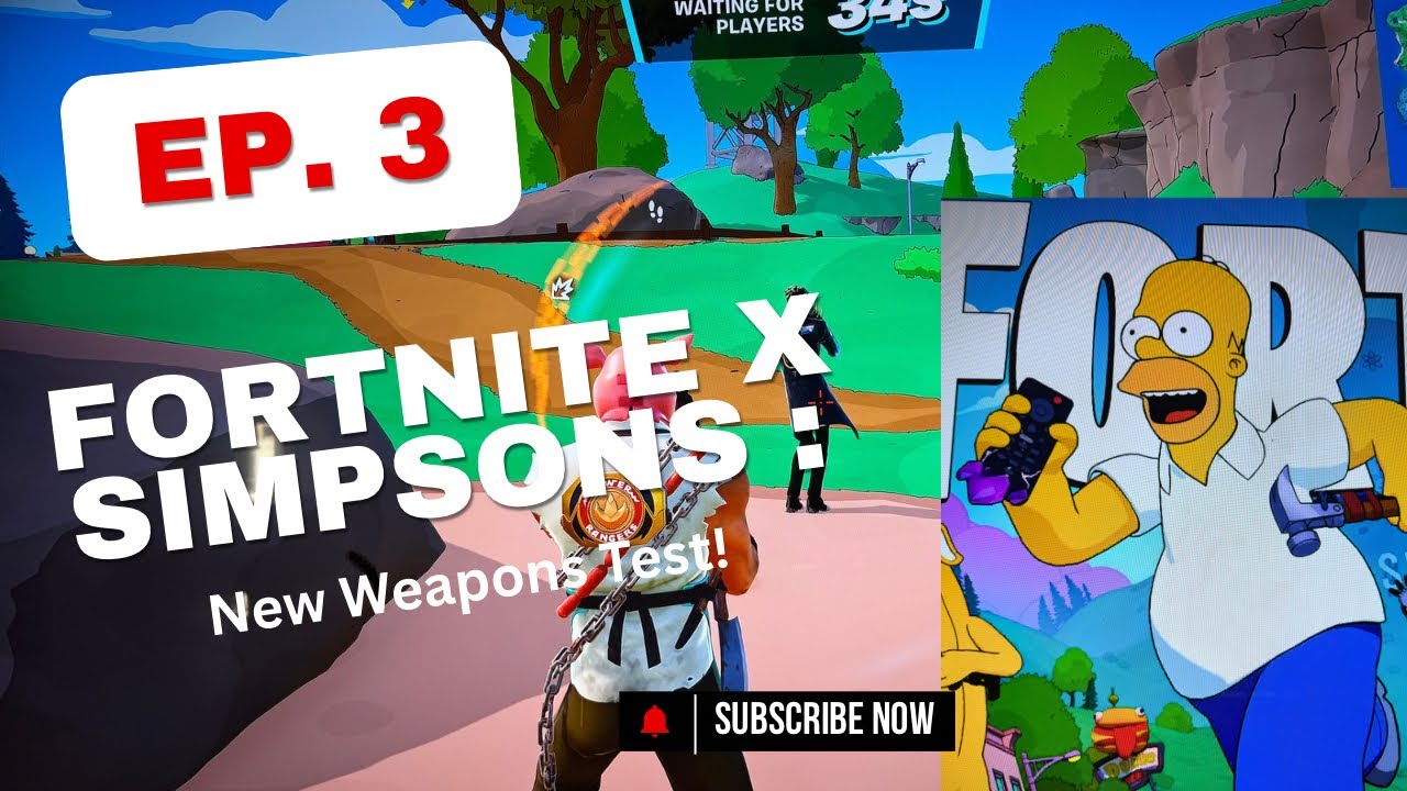 Fortnite x Simpsons Update: Trying out the NEW Weapons!