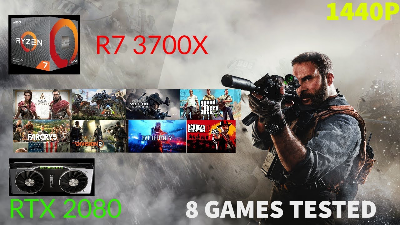 Ryzen 7 3700X + RTX 2080 // Test in 8 Games | 1440p