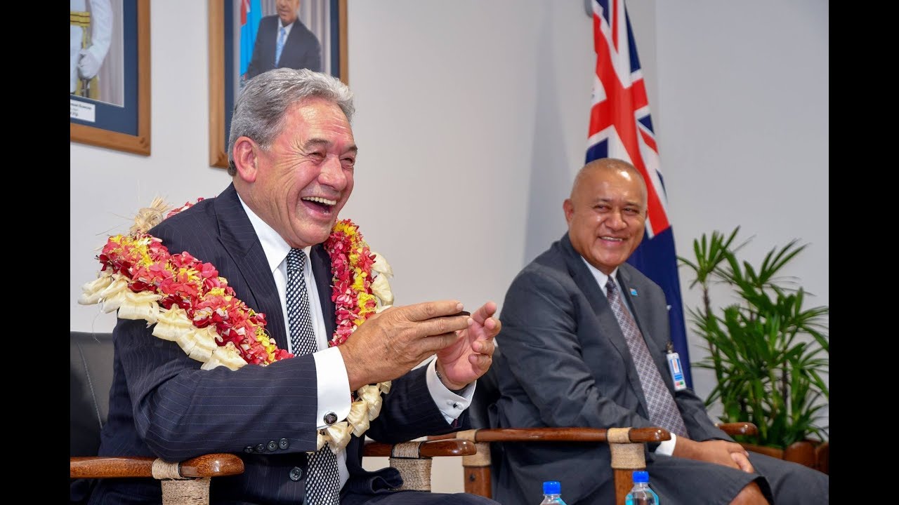 New Zealand's Deputy Prime Minister and Minister for Foreign Affairs arrives in Fiji.